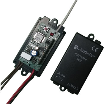 Receptor externo para control remoto de motor porton electrico Allmatic - 1 canal