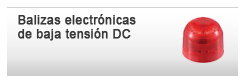 Balizas electronicas DC Klaxon de baja tensión